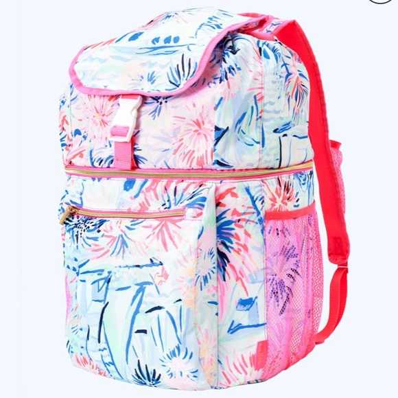 SOLD❌NWT Lilly Pulitzer Cooler Backpack Shinin Sea - Picture 3 of 10
